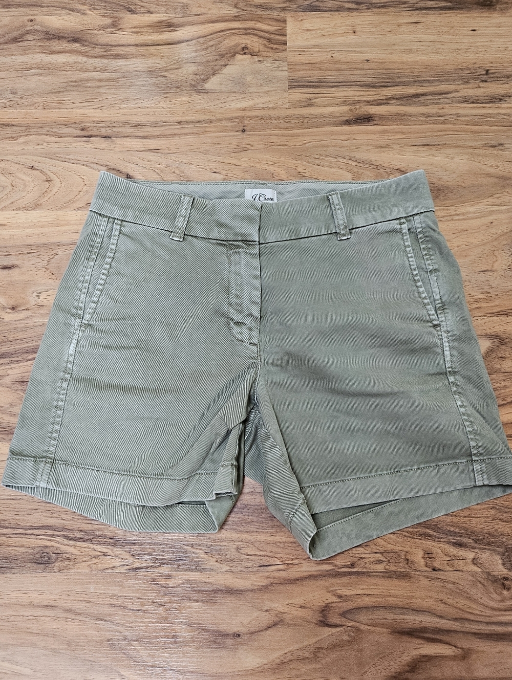 J.Crew Olive Green Chino Cotton Shorts